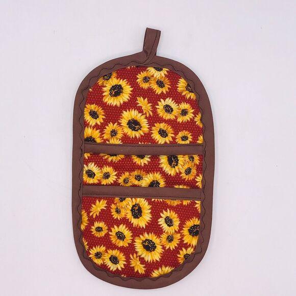 Oven Mitt Finger Hotpad, and Square Potholder Baking Gift Set, Sunflower Gold - Picture 8 of 8